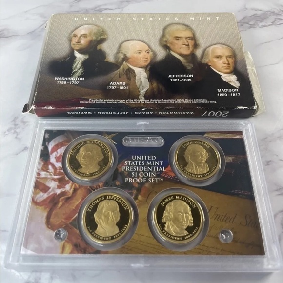 2007 United States Mint Presidential $1 Coin Proof Set